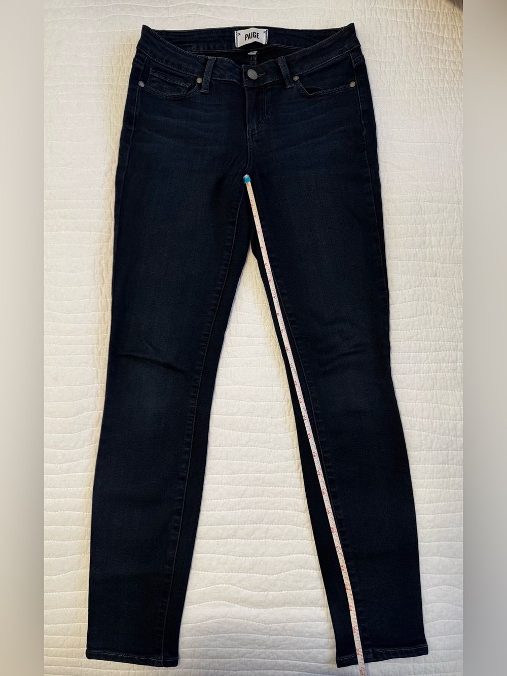 PAIGE Women's dark blue Skinny Jeans